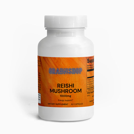 reishi, mushroom, capsules, energy